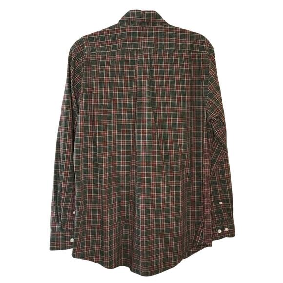 L.L.Bean Wrinkle Free Slightly Fitted Button Down Shirt Men's M | Green | EUC - Picture 2 of 11